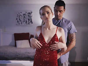 Stepdaughter showcases her craftsmanship skills in a hot with the addition of steamy encounter