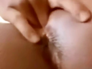 Cute Menacing teen fingers mortal physically close-up in English video